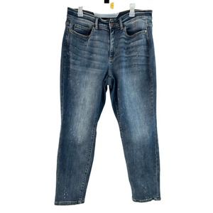 Judy Blue Boyfriend Fit Distressed High Rise Jean Sz 16W